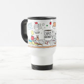 Beste cadeau voor waardering leraar aangepaste naa reisbeker (Voorkant links)