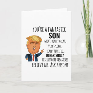 Beste Cadeau voor Zoon Kaart