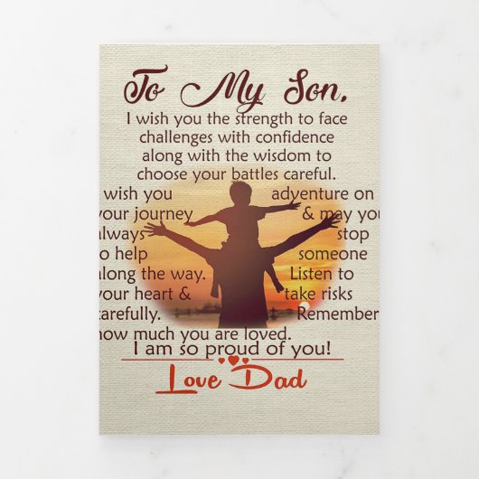 Beste cadeau voor zoon | Op mijn jeugdoffertes Drieluik Aankondiging (Cover)