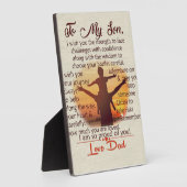 Beste cadeau voor zoon | Op mijn jeugdoffertes Fotoplaat (Zijkant)