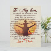 Beste cadeau voor zoon | Op mijn jeugdoffertes Menu (Staand voorkant)