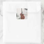 Beste cadeaubon vierkante sticker (Tas)