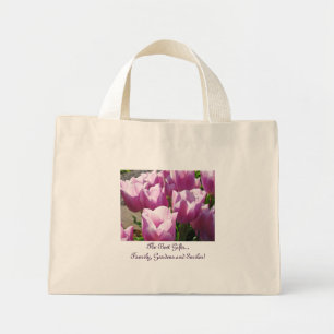 Beste Cadeaus Familie Tuinen Glimlachen! Tulpen Bo Mini Tote Bag