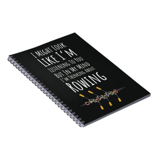 Beste cadeaus voor Crew Rowers Funny Rowing Gezegd Notitieboek (Rechterzijde)