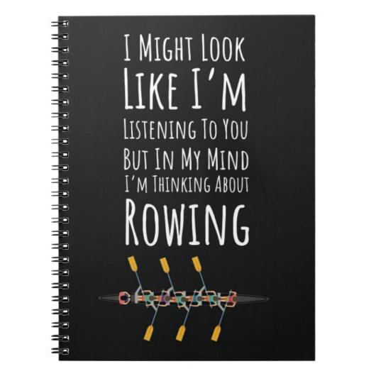 Beste cadeaus voor Crew Rowers Funny Rowing Gezegd Notitieboek (Voorkant)