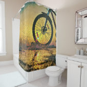 Beste cadeaus voor fietsers douchegordijn (In situ)