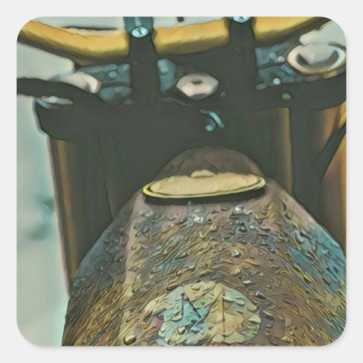 Beste cadeaus voor motorfietsen vierkante sticker (Voorkant)