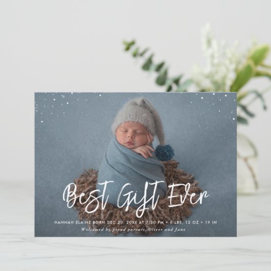 beste cadeausenspenseel: vakantieaankondiging aankondiging (Staand voorkant)