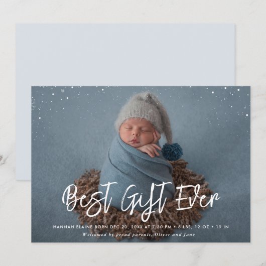 beste cadeausenspenseel: vakantieaankondiging aankondiging (Voorkant / Achterkant)