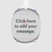 Beste  cadeauSjabloon Ornament (achterkant)