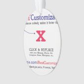 Beste  cadeauSjabloon Ornament (voorkant)