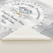 Beste cadeautje voor 25 huwelijksreis Jubileum op  Sherpa Deken (3/4)