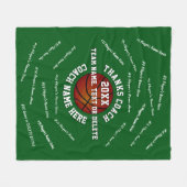 Beste cadeautjes voor Basketball Coaches op je COL Fleece Deken (Voorkant (Horizontaal))