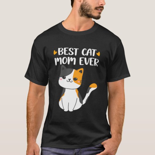 Beste Calico Kat Moeder Calico Kat Voor Kat T-shirt (Voorkant)