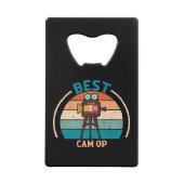 Beste Cam Op Retro - Camera Team Gift Creditkaart Flessenopener (Voorkant)