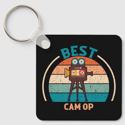Beste Cam Op - Retro Style Sleutelhanger (Voorkant)