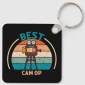 Beste Cam Op - Retro Style Sleutelhanger (Achterkant)