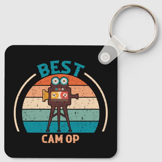 Beste Cam Op - Retro Style Sleutelhanger (Achterkant)