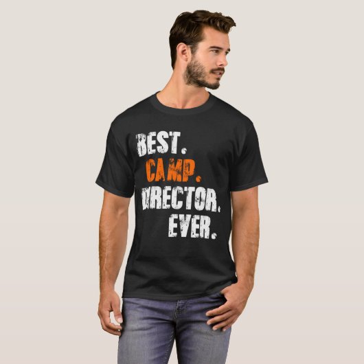 Beste Camp Director ooit - Vinyage T-shirt (Voorkant volledig)