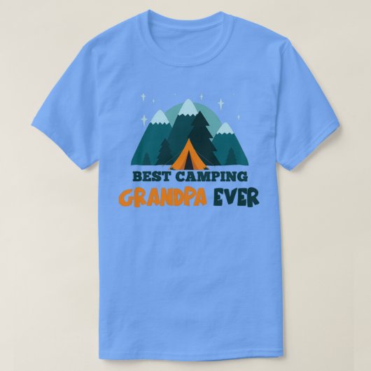 Beste Camping Grandpa Ever Triblend T-shirt (Design voorkant)