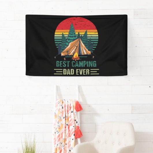 Beste Camping Pap ooit  Vaderdag zonsondergang Spandoek (Insitu)