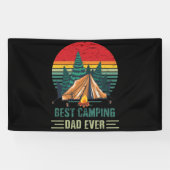 Beste Camping Pap ooit  Vaderdag zonsondergang Spandoek (Horizontaal)