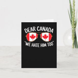 Beste Canada, we haten hem om politieke protesten  Kaart