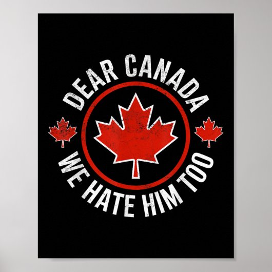 Beste Canada, we haten hem ook 0 Poster (Voorkant)