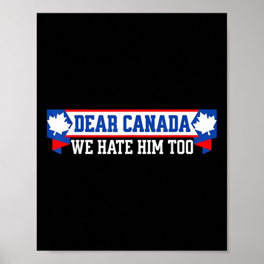 Beste Canada, we haten hem ook 1 Poster (Voorkant)