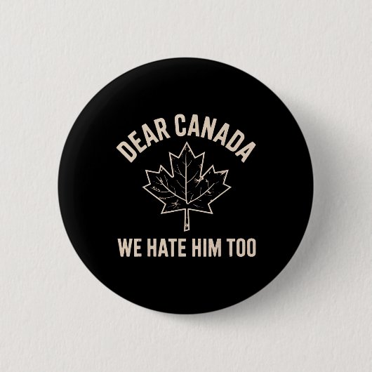 Beste Canada, we haten hem ook 7 Ronde Button 5,7 Cm (Voorkant)