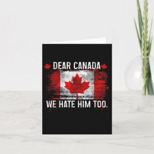 Beste Canada, we haten hem ook - Donald Trump Pres Kaart