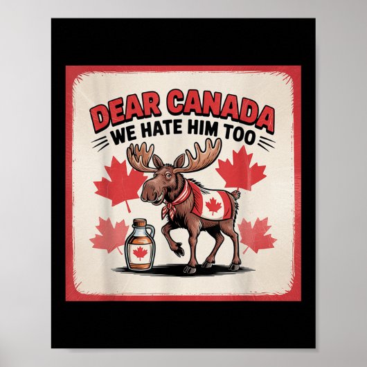 Beste Canada, we haten hem te politiek protest App Poster (Voorkant)
