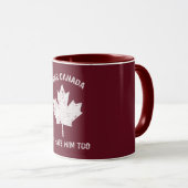 Beste Canada, we haten hem te politiek protest Mok (Voorkant rechts)