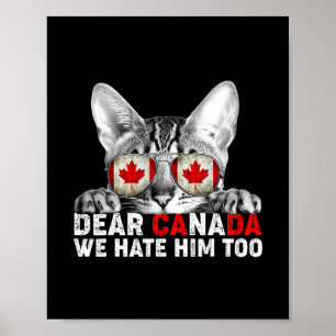 Beste Canada Wij Haten Hem Ook Anti Trump Politiek Poster
