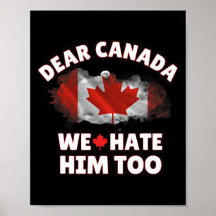 Beste Canada Wij Haten Hem Ook Anti Trump Politiek Poster