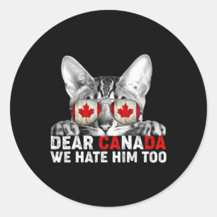 Beste Canada Wij Haten Hem Ook Anti Trump Politiek Ronde Sticker