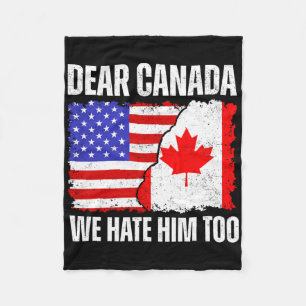 Beste Canada Wij Haten Hem Ook Trots Canadees Cana Fleece Deken