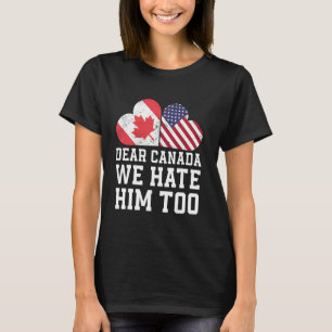 Beste Canada Wij Hatene Hem Ook Vlag Hart vintage T-shirt