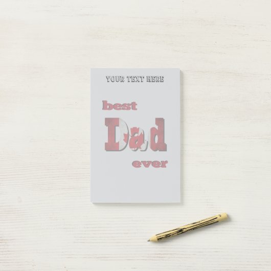 Beste Canadese vader ooit Post-it® Notes (Op bureau)