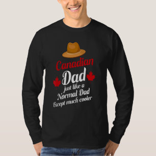 Beste Canadese vader ooit Vaderdag Canada vlag Pr T-shirt