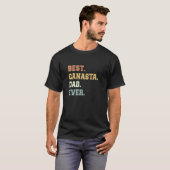 Beste Canasta vader ooit Vaderdag Grappige Canasta T-shirt (Voorkant volledig)