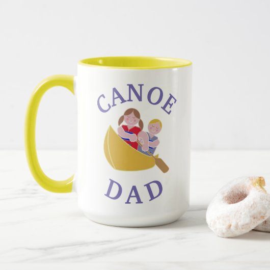 Beste 'CANOE DAD' ooit! Vaderdag Mok (Met donut)