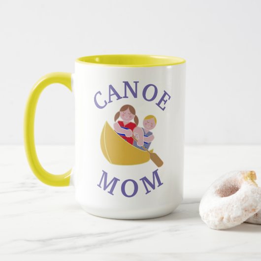 Beste 'CANOE MOM' ooit! Moederdag Mok (Met donut)
