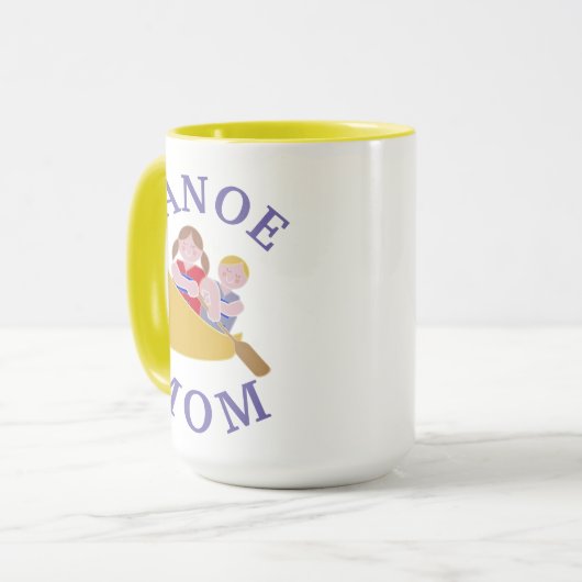 Beste 'CANOE MOM' ooit! Moederdag Mok (Voorkant links)
