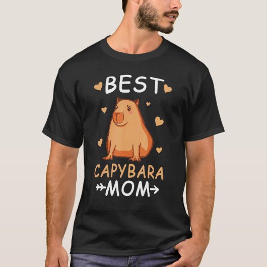 Beste Capybara Mom Capibara Capy T-shirt (Voorkant)
