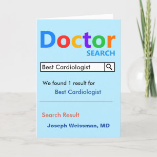 Beste cardioloog zoeken bedankkaart