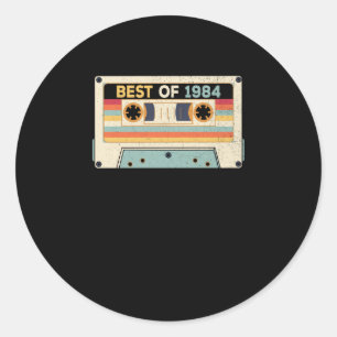 Beste Cassettebandje van 1984 Ronde Sticker