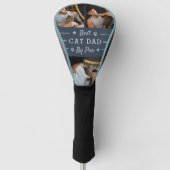 Beste Cat Dad beroemd gemaakt door Par | 3 Foto Golfheadcover (Voorkant)