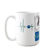 Beste Cat Dad hartslag modern design