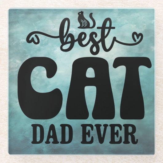 Beste Cat Dad Onderzetter (Voorkant)